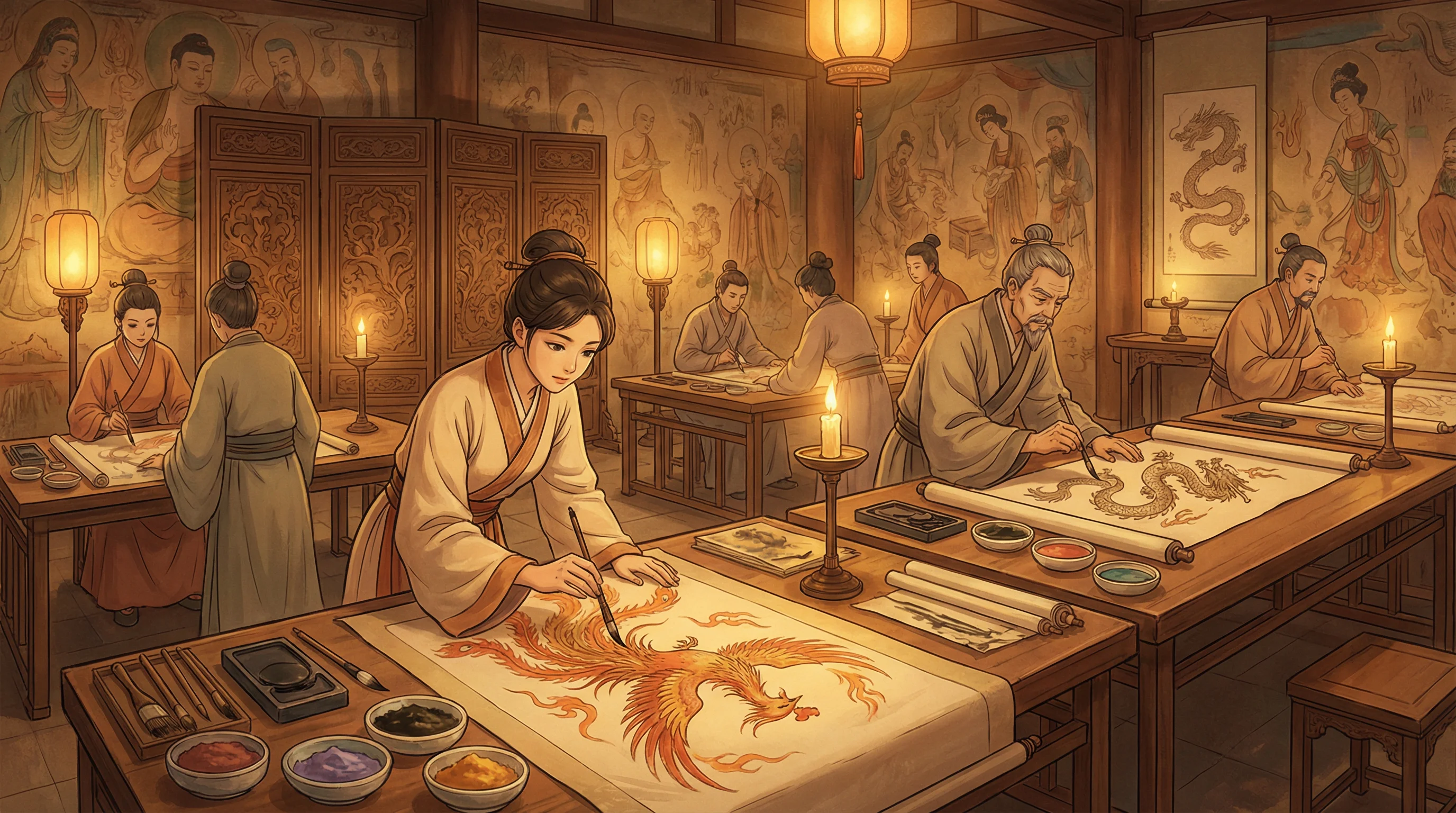 画师入驻 - 亲爱的她们电视剧 国风动漫画师